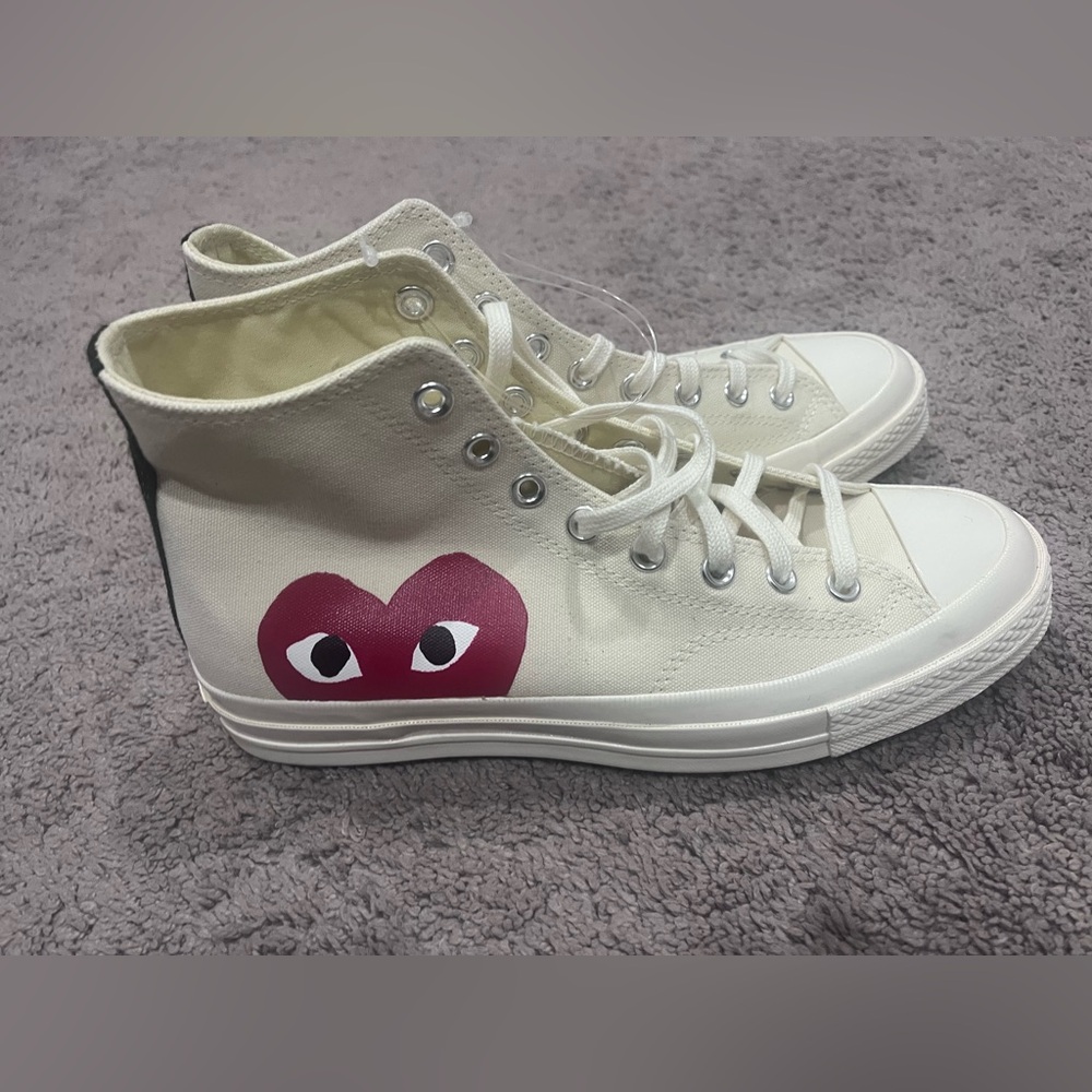 Converse x Comme des Garçons PLAY Chuck 70 High Top unisex sneakers - Size 9